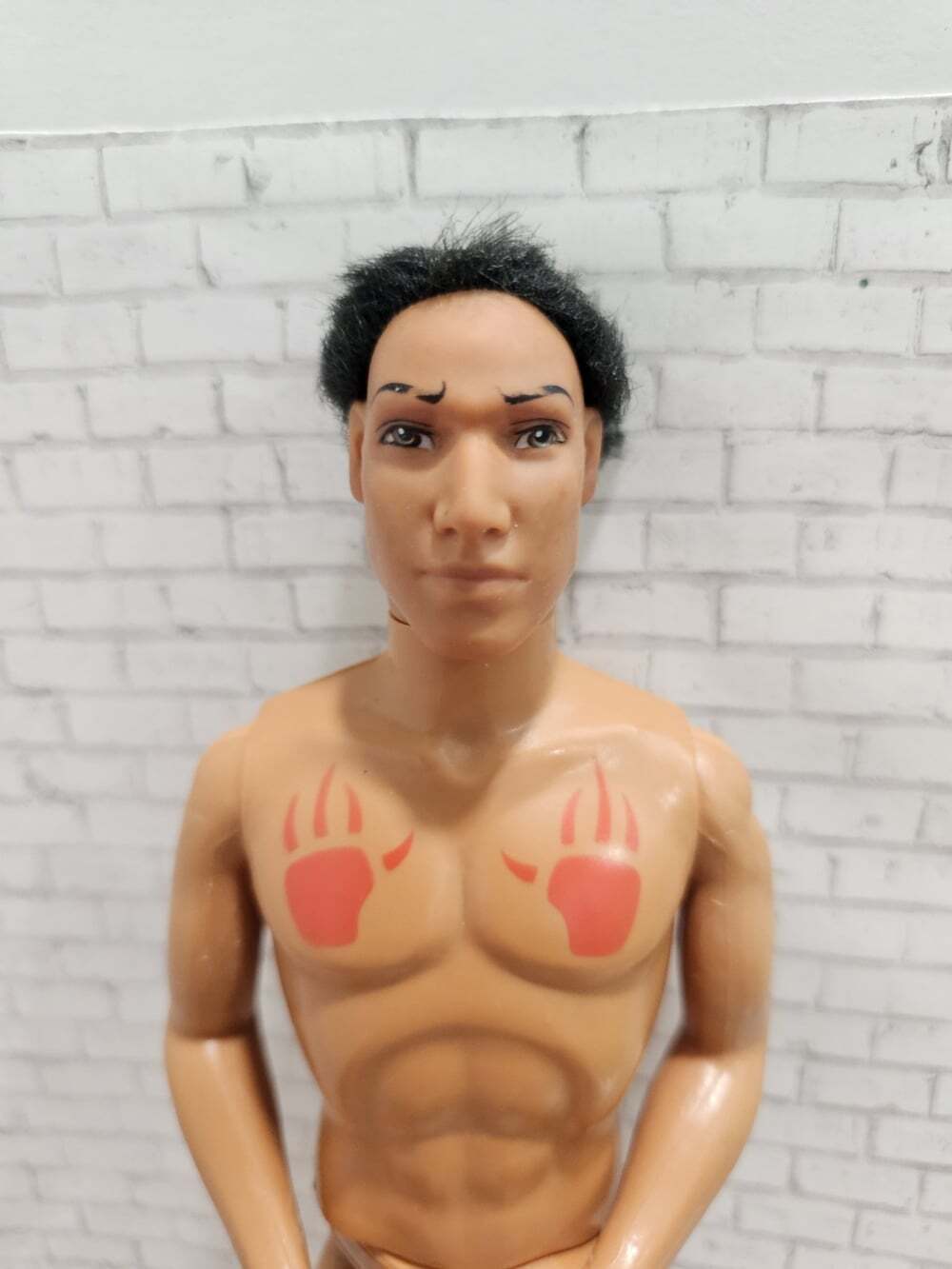 Vintage 1995 Mattel Disney Pocahontas Sun Colors Kocoum Doll Nude Haircut